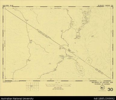 Papua New Guinea, Kaugel NW, Survey Index 30, 1:50 000, 1973