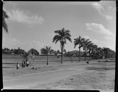 Playing fields adjoining Government Grounds in Suva, Fiji