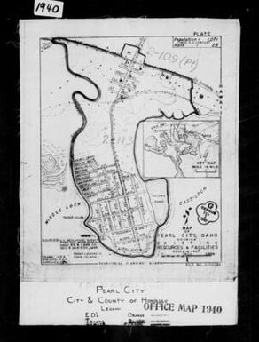 1940 Census Enumeration District Maps - Hawaii - Honolulu County - Pearl City - ED 2-109, ED 2-113