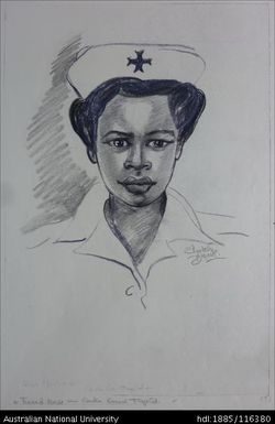 a trained nurse [Mary Garga] - Goroka General Hospital