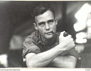 MADANG, NEW GUINEA. 1944-08-23. NX58247 SERGEANT A.L. FRAZER, MILITARY HISTORY SECTION