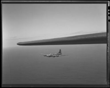 [Boeing B-17E Flying Fortress in flight]
