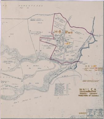 1950 Census Enumeration District Maps - Hawaii (HI) - Hawaii County - Wailea - ED 1-87