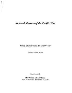 Oral History Interview with William Williams, September 16, 2006