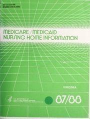 Medicare/Medicaid nursing home information, 1987-1988