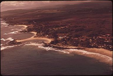 THE POIPU BEACH AREA HAS THE MOST DESIRABLE OCEAN FRONTAGE ON THE ISLAND, AND HOTELS ARE RAPIDLY TAKING OVER THE REMAINING BEACH LAND. BECAUSE DRY CLIMATE DISQUALIFIES IT FOR PRIME AGRICULTURE, THE LAND USE COMMISSION ZONED THE AREA FOR URBAN USE HOWEVER, IT IS FOR THE COUNTY TO DECIDE HOW FAR URBANIZATION WILL BE CARRIED. THE "POIPU COMMUNITY ASSOCIATION", A PRIVATE GROUP, IS ACTING TO CURB INDISCRIMINATE DEVELOPMENT