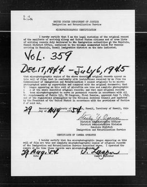 Volume 359: December 17, 1944 – July 6, 1945