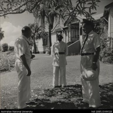 Officers speaking