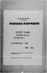 Patrol Reports. Chimbu District, Chuave, 1968 - 1969