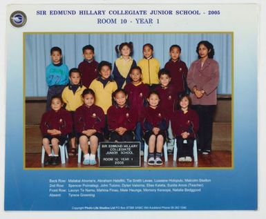 Sir Edmund Hillary Collegiate Junior School 2005 - Room 10, Year 1