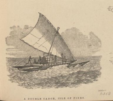A double canoe, Isle of Pines