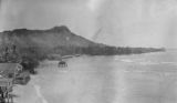 Waikiki Beach and Diamond Head, Hawaii, approximately 1922