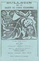 Bulletin de la Société des Études Océaniennes numéro 103