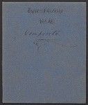 Records of the United States Exploring Expedition, 1838-1842 (inclusive), Blue covered notebook titled "Compositae." List of Compositae in Rio Negro, Patagonia, Tierra del Fuego, Chile, Peru, Sandwich Islands [Hawaii], Tahiti, Samoa, New South Wales, New Zealand: Lord Auckland Island. WE 6.