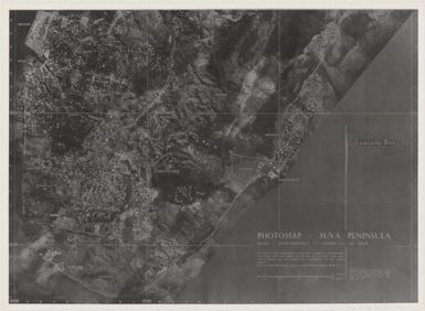 Photomap, Suva Peninsula / prepared by the Department of Lands, Mines and Surveys, Suva