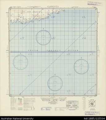 Papua New Guinea, Gasmata, Series: AMS T401, Sheet SB 56-4, 1942, 1:500 000