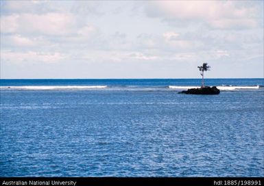 American Samoa - small rock island in the middle of the ocean
