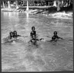 Children swimming