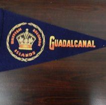 Black Pennant with Guadalcanal their symbol