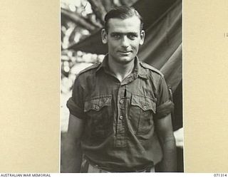 FORTIFICATION POINT, NEW GUINEA, 1944-03-19. SX16545 LANCE-CORPORAL E.G. SMITH (1), OF THE 32ND FIELD SECURITY SECTION