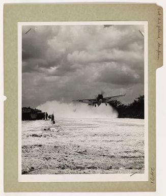 First U.S. Plane Rises From Saipan Air Field