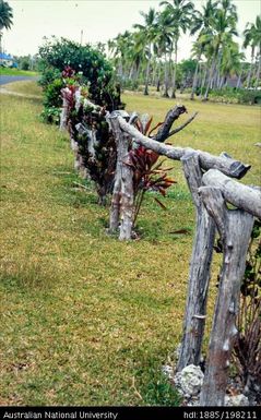 New Caledonia - Lifou Island - wooden fencing