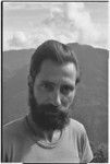 Roy Rappaport, portrait with Bismarck Range in background