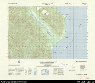 Papua New Guinea, New Ireland, Weitin River, Series: AMS T795, Sheet 6344 II, 1966, 1:50 000