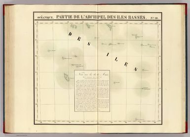 Partie de l'Archipel des Iles Basses. Oceanique no. 48. (Dresse par Ph. Vandermaelen, lithographie par H. Ode. Sixieme partie. - Oceanique. Bruxelles. 1827)