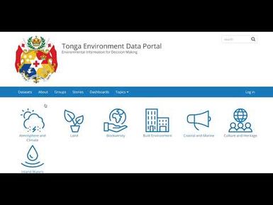 Inform project: Tonga Environment Data Portal Demonstration