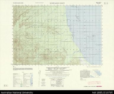 Papua New Guinea Bougainville, Schwarze Point, Series X713, Sheet 6839 I, 1:50 000, 1967
