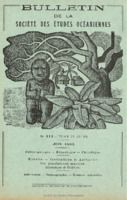 Bulletin de la Société des Études Océaniennes numéro 111