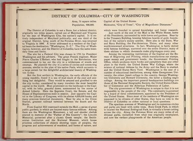 (Text Page) District of Columbia.