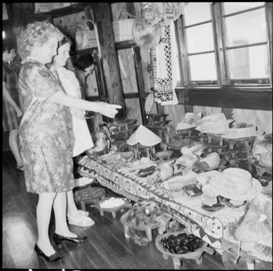 Souvenirs on display at a gift shop, Fiji, November 1969 / Michael Terry