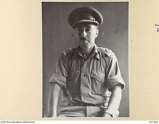 LAE, NEW GUINEA. 1945-10-04. LIEUTENANT COLONEL F.W. SPEED, GENERAL STAFF OFFICER 1 (SPECIAL DUTIES), HEADQUARTERS FIRST ARMY