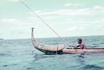 Bonito canoe at sea