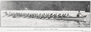 Modern canoe racing in American Samoa