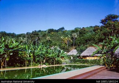 Tahiti - Matavai Hotel, swimming pool - Papeete