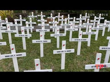 ANZAC 2020: Crosses commemorate Cook Islands soldiers