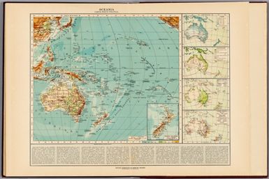 Oceania : Carta fisico-politica. Istituto Geografico de Agostini - Novara, di Cesare Rossi e dott. A. Marco Boroli.