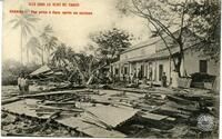 Iles Sous le Vent de TahitiHuahine. - Vue prise à Fare après un cyclone