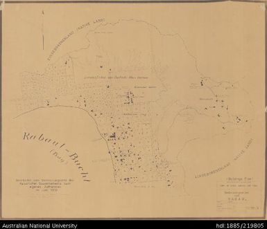 Papua New Guinea, Zoning Plan of Rabaul - Bebauungsplan von Rabaul, 1:5 000, 1913