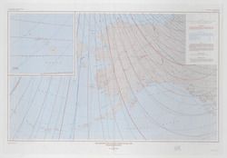 1992 The Magnetic Field In The United States, 1990 Declination Chart