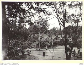 RABAUL, NEW BRITAIN. 1945-09-24. A GENERAL VIEW OF THE CAMP AREA, 11 DIVISION SIGNALS
