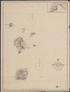 South West Pacific : New Hebrides Islands, Banks Group / sketch survey by Lieutt. A.M. Field, R.N. and the officers of H.M.S. Dart 1886 ; lithographed by Edwd. Weller