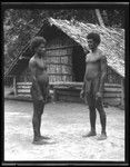 Men in front of a house, probably Santa Catalina