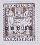 Stamp: New Zealand - Cook Islands Two Shillings and Six Pence