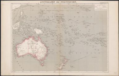 Australien und Polynesien / Entro.u.gez.von H. Lange
