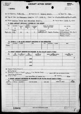 VMSB-231 - ACA Reps Nos 211-219 - Air opers against the Marshall Islands, 2/18-27/45