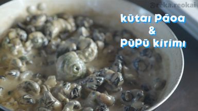 Smoked Mussels & Creamed Bubus - Te Amokura Productions